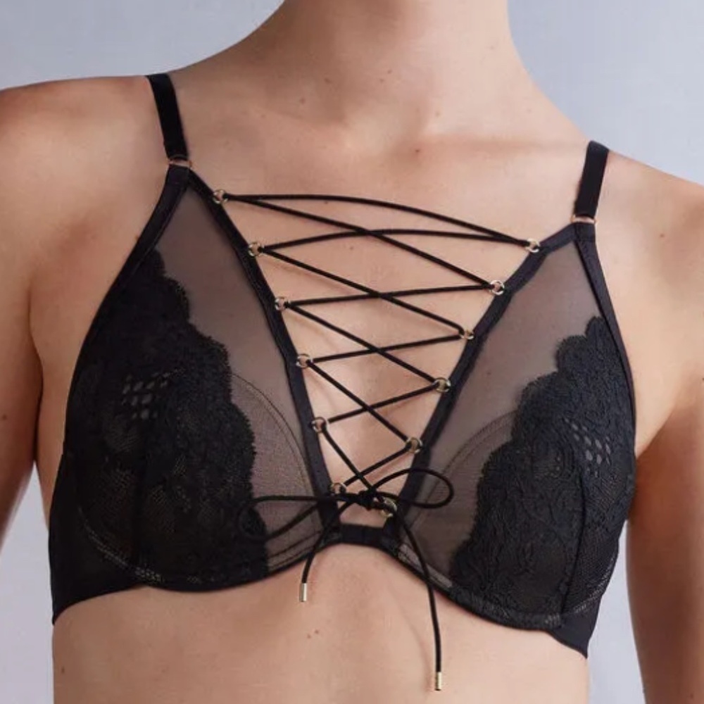 Intimissimi Elena Sinful Fantasies Bra – Black – Size 34DD - New With Tags NTW